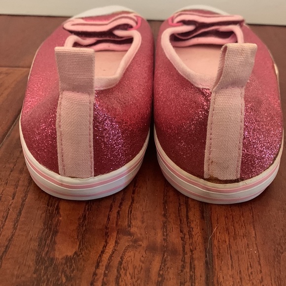 Girls BARBIE pink sparkle rubber sole ballet flats/ sneakers size 1/2 or 3/4 NE… - Picture 5 of 8
